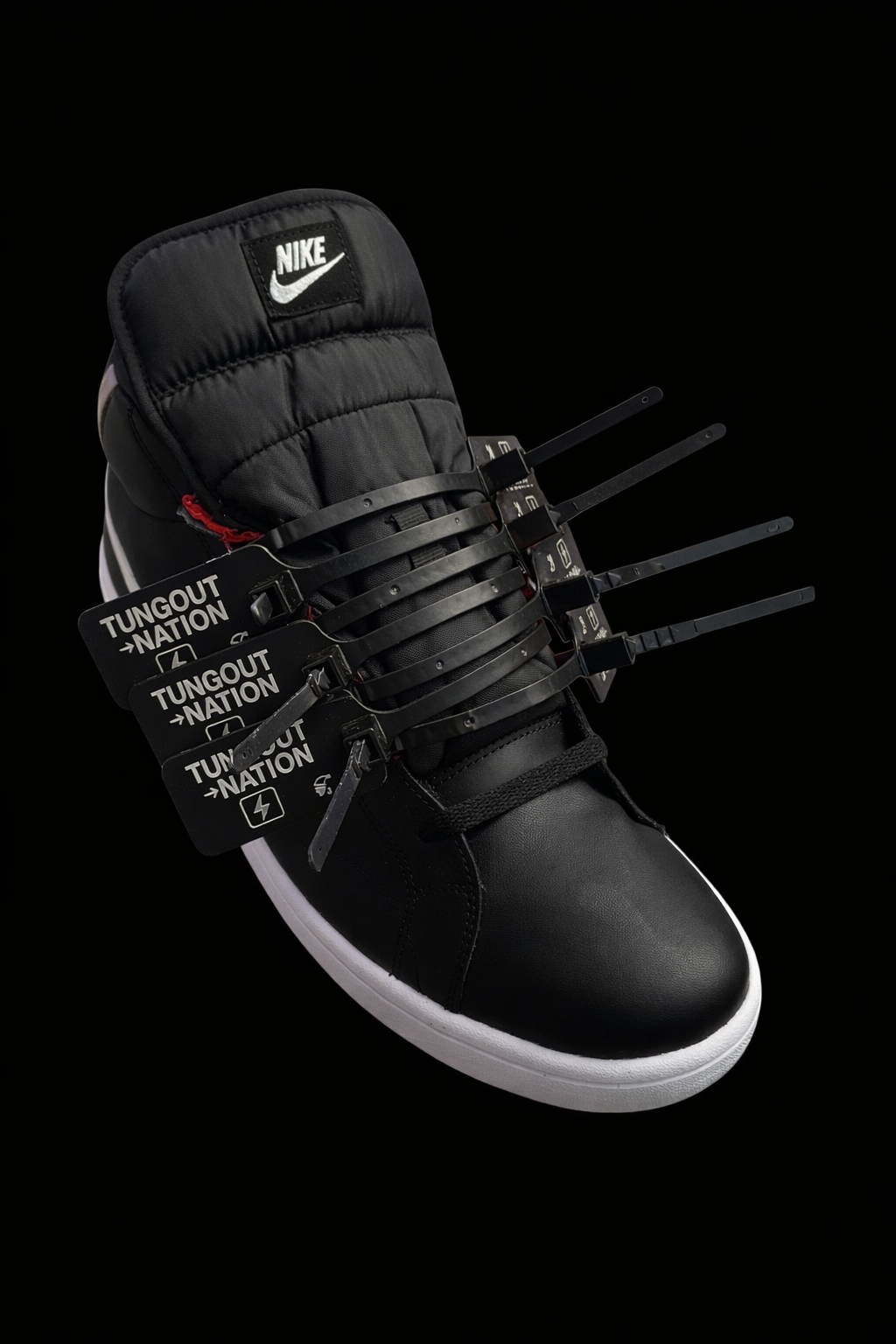 Core Black — Full TungOut silhouette transformation.