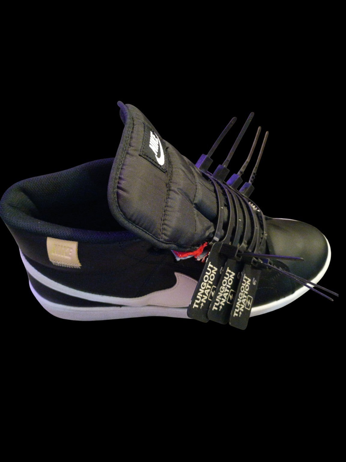 Core Black — Full TungOut silhouette transformation.